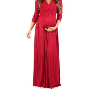 Maternity maxi dress